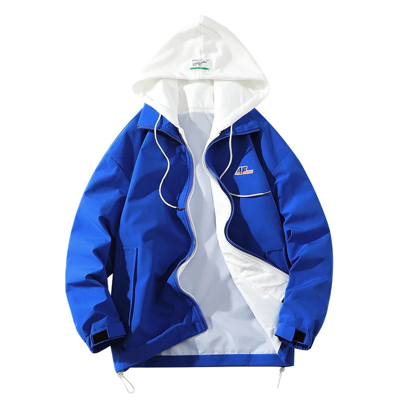 

2022 Spring Holiday Two Piece Hooded Harbor Style Urban Men's and Women's Jacket Youth Casual Jacket Couple's Top