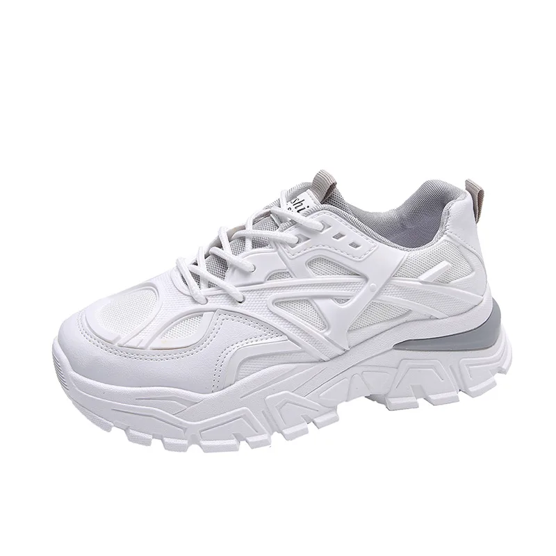 2022 New Women Casual Sport Shoes Girl Mesh Comfortable Designer Sneakers All Seasons Trainers Platform Student Vulcanized Shoes