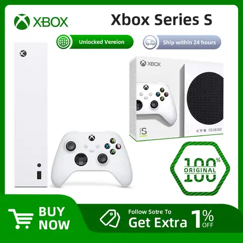 Новинка 100%, оригинальные игровые консоли Microsoft Xbox серии S 512G, игровые консоли с заблокированным видео, консоль беспроводного контроллера Xbox