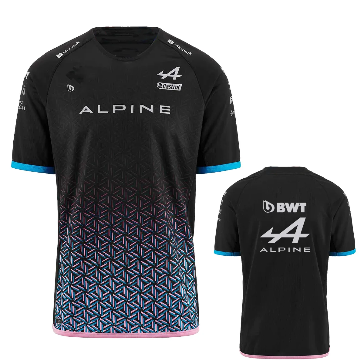 

The New 2023 Formula One Racing BWT Alpine Team Official Jersey Moto Outdoor Sports T-shirt Breathable Fan Clothing Short Sleeve