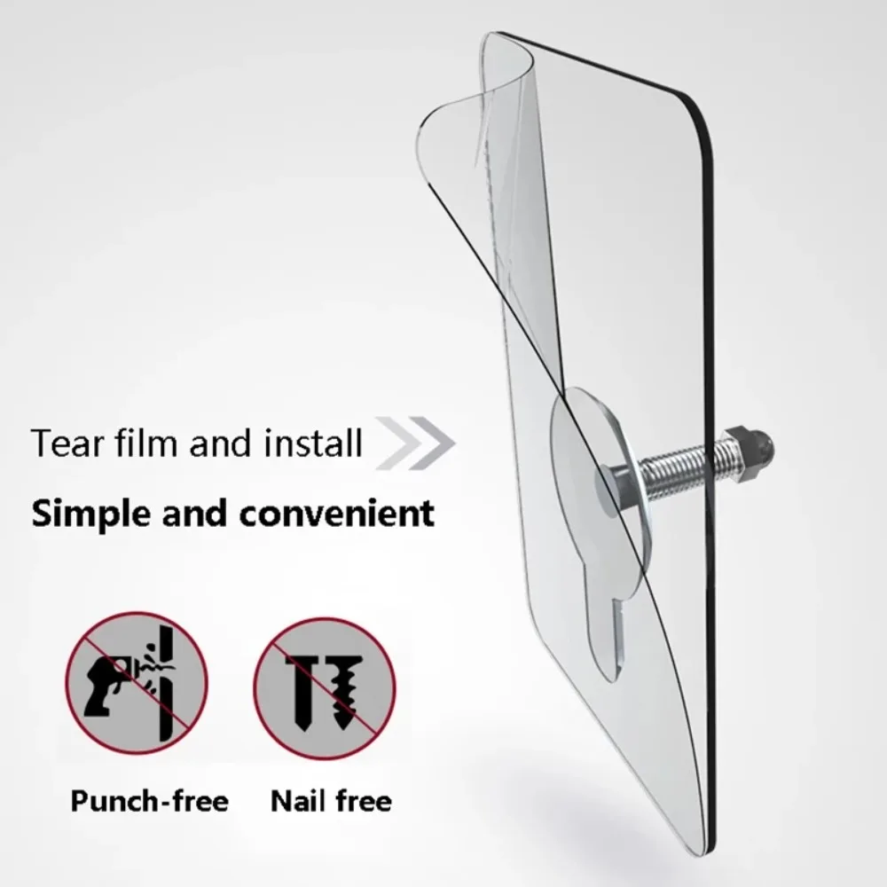 5 шт. самоклеящиеся акриловые настенные крючки для ключей