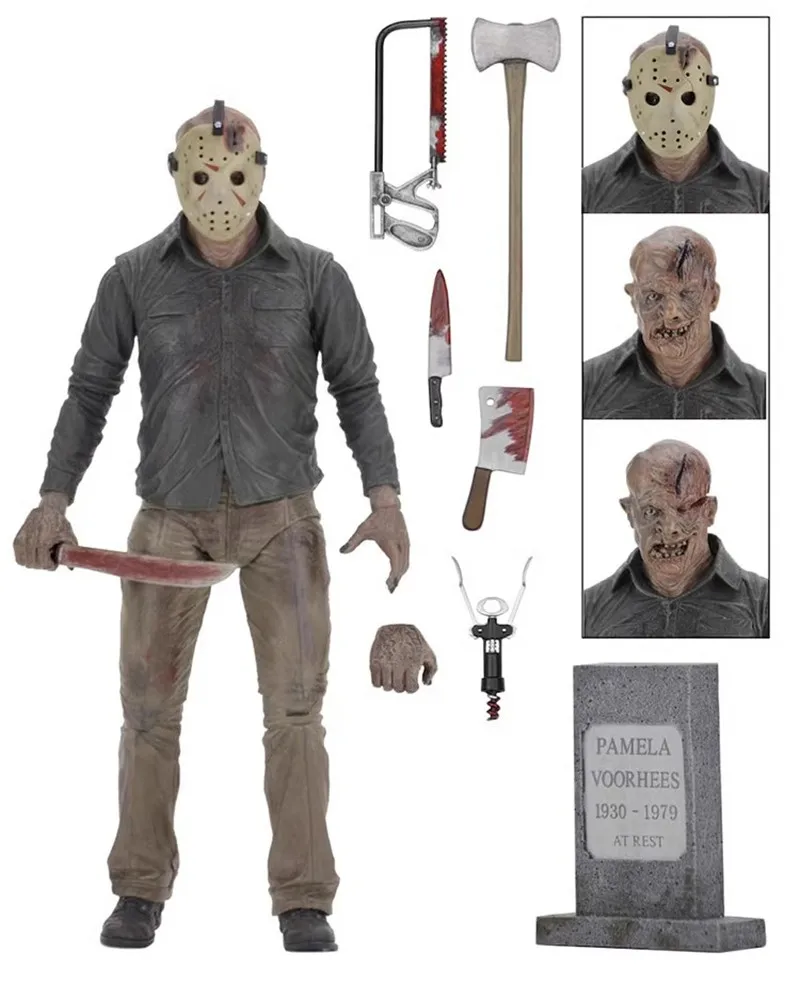 Классический ужасный фильм NECA Friday Jason Voorhees ПВХ фигурка модель куклы игрушка в