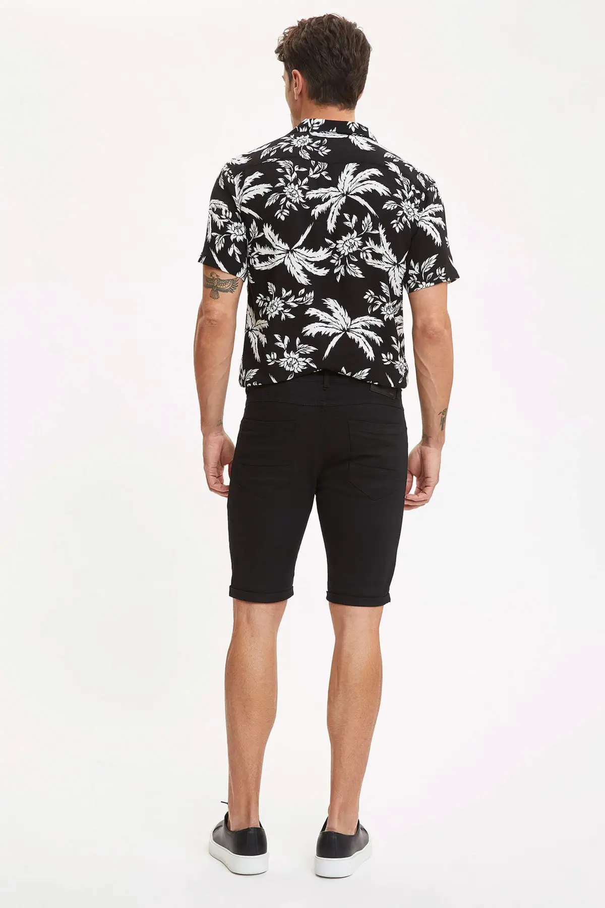 

Men's Shorts Men's Summer Shorts Basic Black Men at Work Cell Slim Fit RMU N8216AZ.20SP.TR80