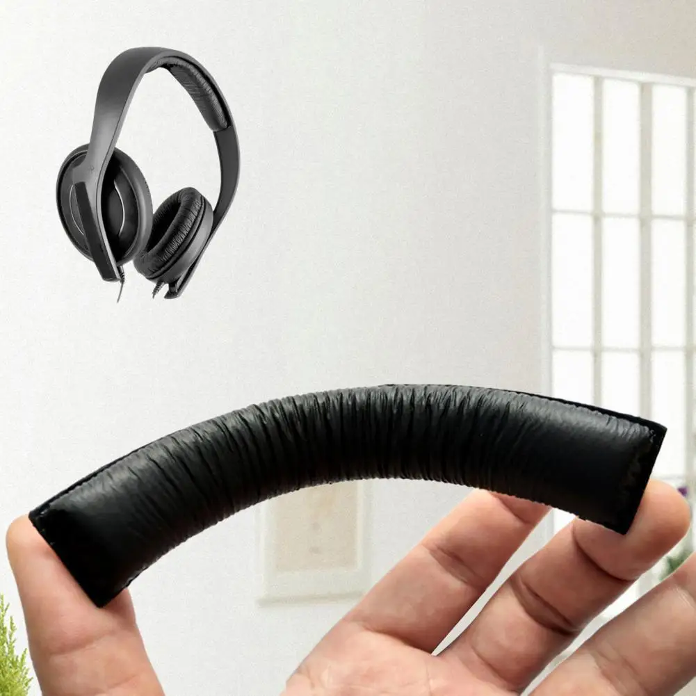 

Soft Headband Cushion Replacement Black Comfortable Headphone Headband Pad for Sennheiser HD202 II HD437 HD447 HD457 HD497 HD212