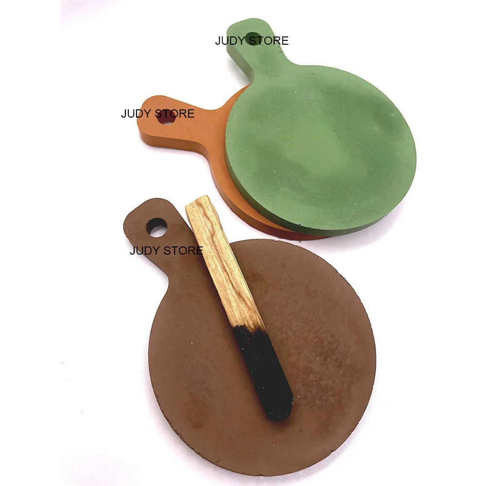 Силиконовые формы в виде бетонного подноса Круглая Пластиковая форма поднос для