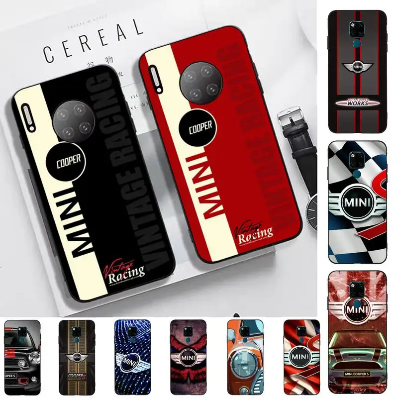 

Car M-Mini Cooper Logo Phone Case for Huawei Mate 20 10 9 40 30 lite pro X Nova 2 3i 7se