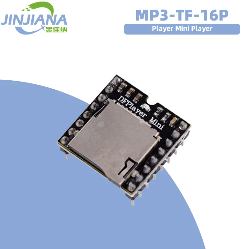 

MP3-TF-16P Wholesale Mini MP3 Player Module with Simplified Output Speaker TF Card U Disk Audio Voice Board For Arduino UNO DF