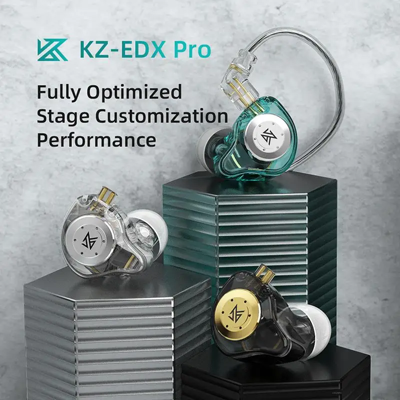 

KZ EDX PRO-HIFI Dynamic Sports Headphones, Noise Reduction Sports In-Ear Headphones