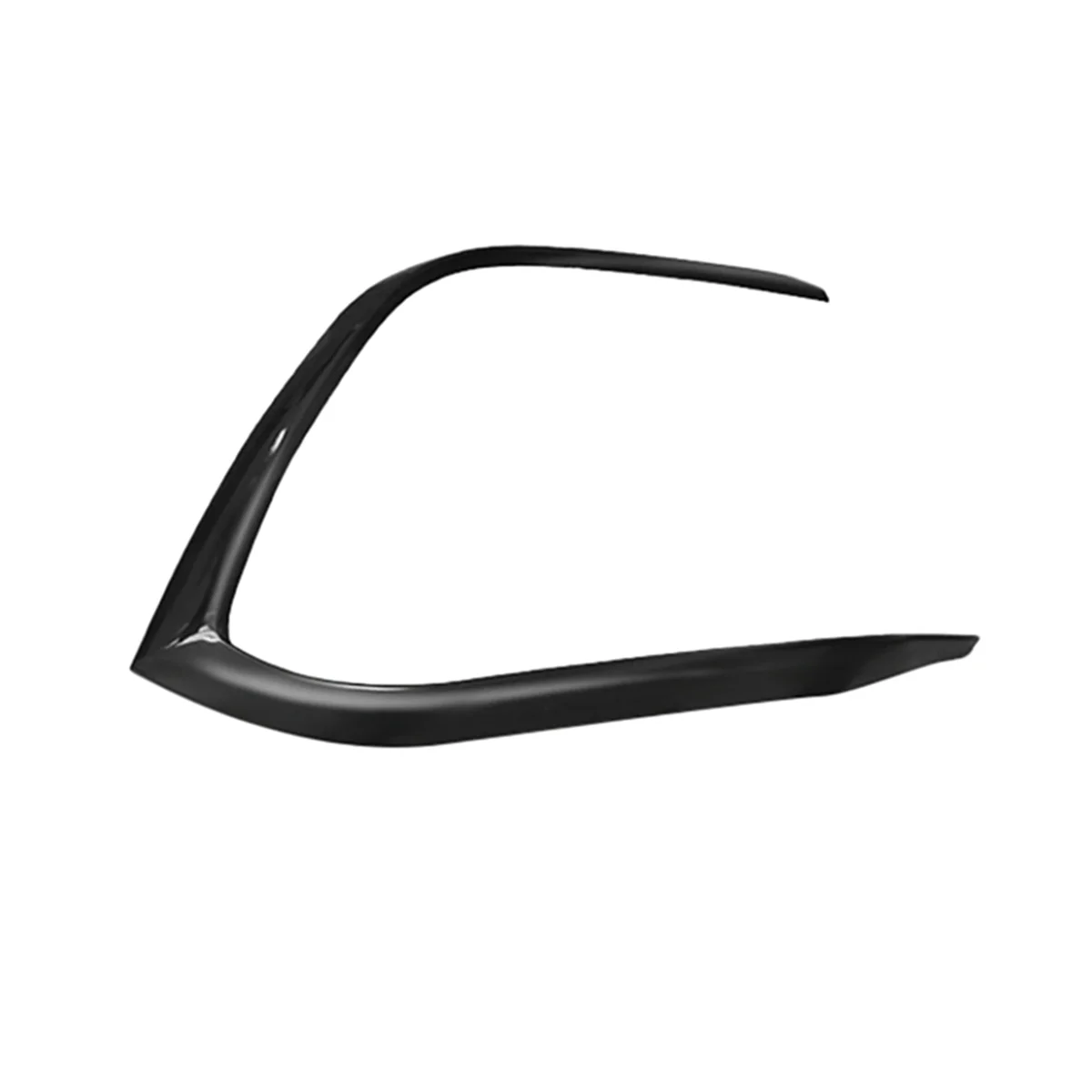 Автомобильный глянцевый черный передний бампер противотуманный фонарь нижняя