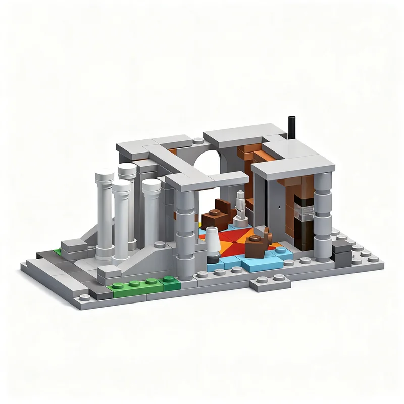1504 детали MOC Super Heroes Marvelal XMens MINI X-Mansion, модель из строительных блоков, архитектурная игрушка, рождественские подарки, образовательный набор (art.: 3920dd0388fdf) - 3920dd0388fdf