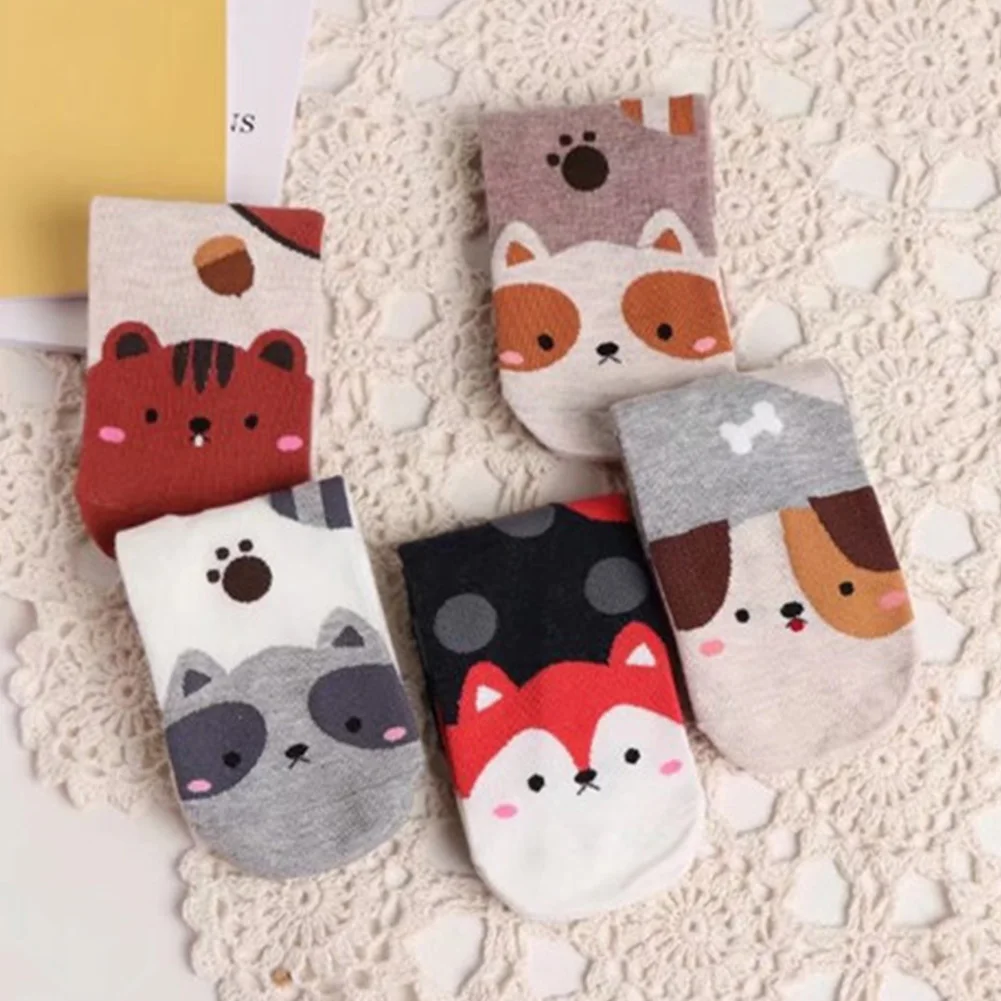 

Socks Women's Tube New Cartoon Animal Puppy Comfortable Women's Tube Socks Breathable Soft Seamless Winter Unisex Casual Socks
