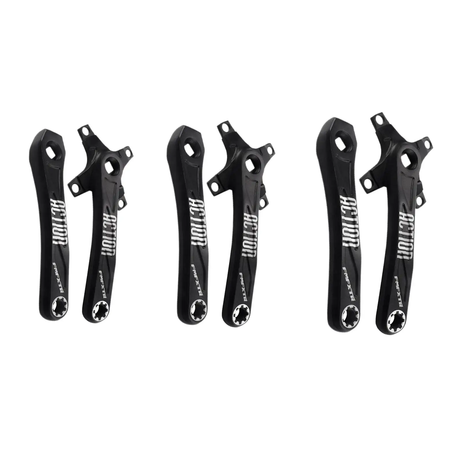 

Aluminium Alloy Crank Set Bike Crankset Parts, 104 BCD, Left and Right Crank