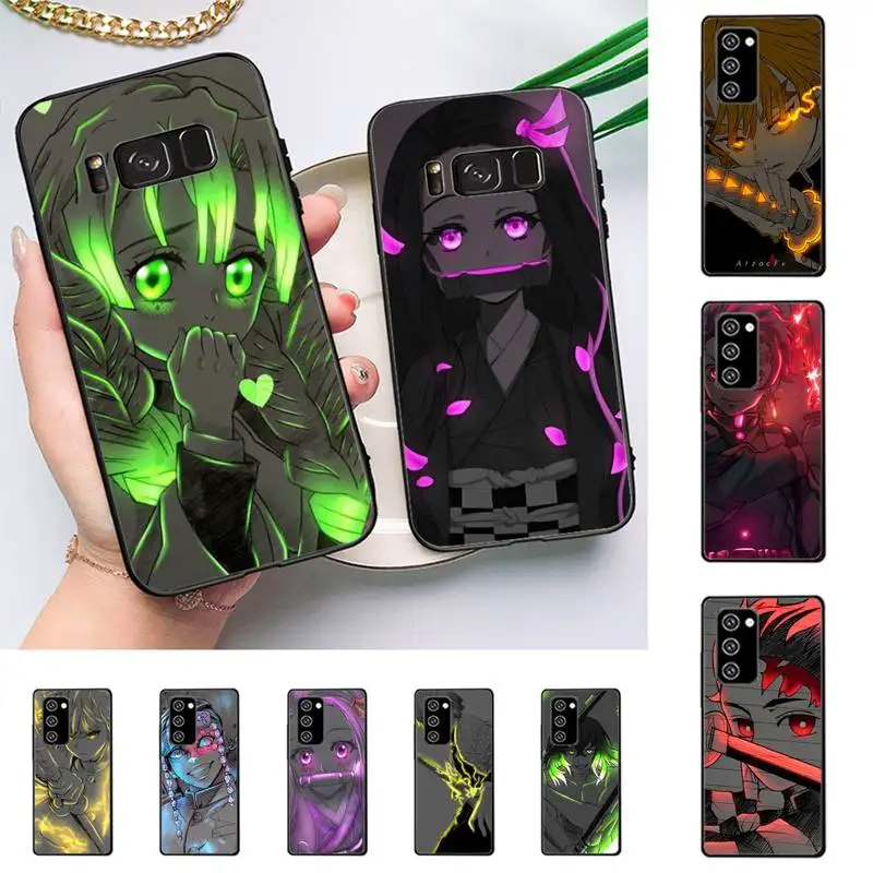 

Anime Demon Slayer Phone Case for Samsung Note 5 7 8 9 10 20 pro plus lite ultra A21 12 72