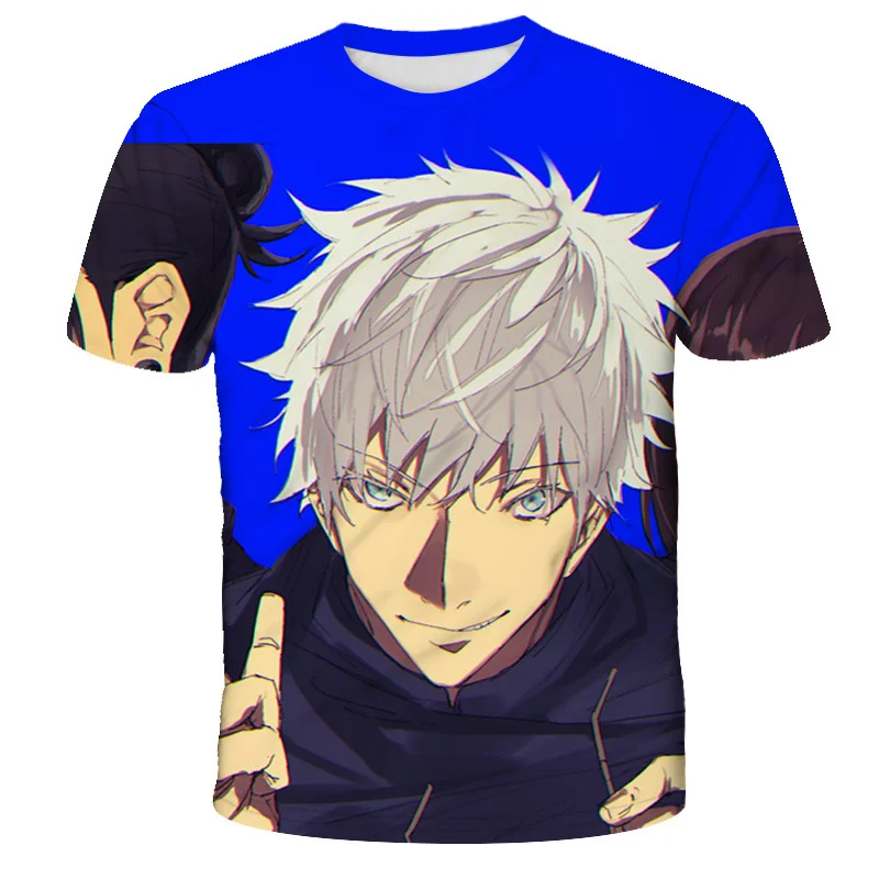 

New Jujutsu Kaisen Itadori Yuji Summer Harajuku Men's Women's T-shirt Anime Tees 3D Print Cartoon Manga Short Sleeves Y2k Tops