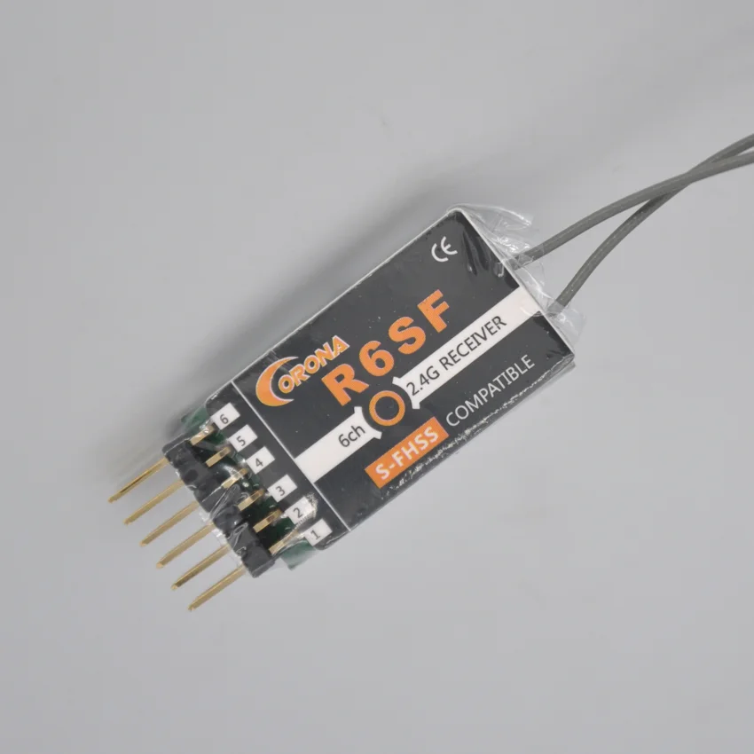 Фото Ресивер Corona R6SF 2,4 ГГц S-FHSS/FHSS FUTABA, совместимый с 6 каналами Micro S.bus №1