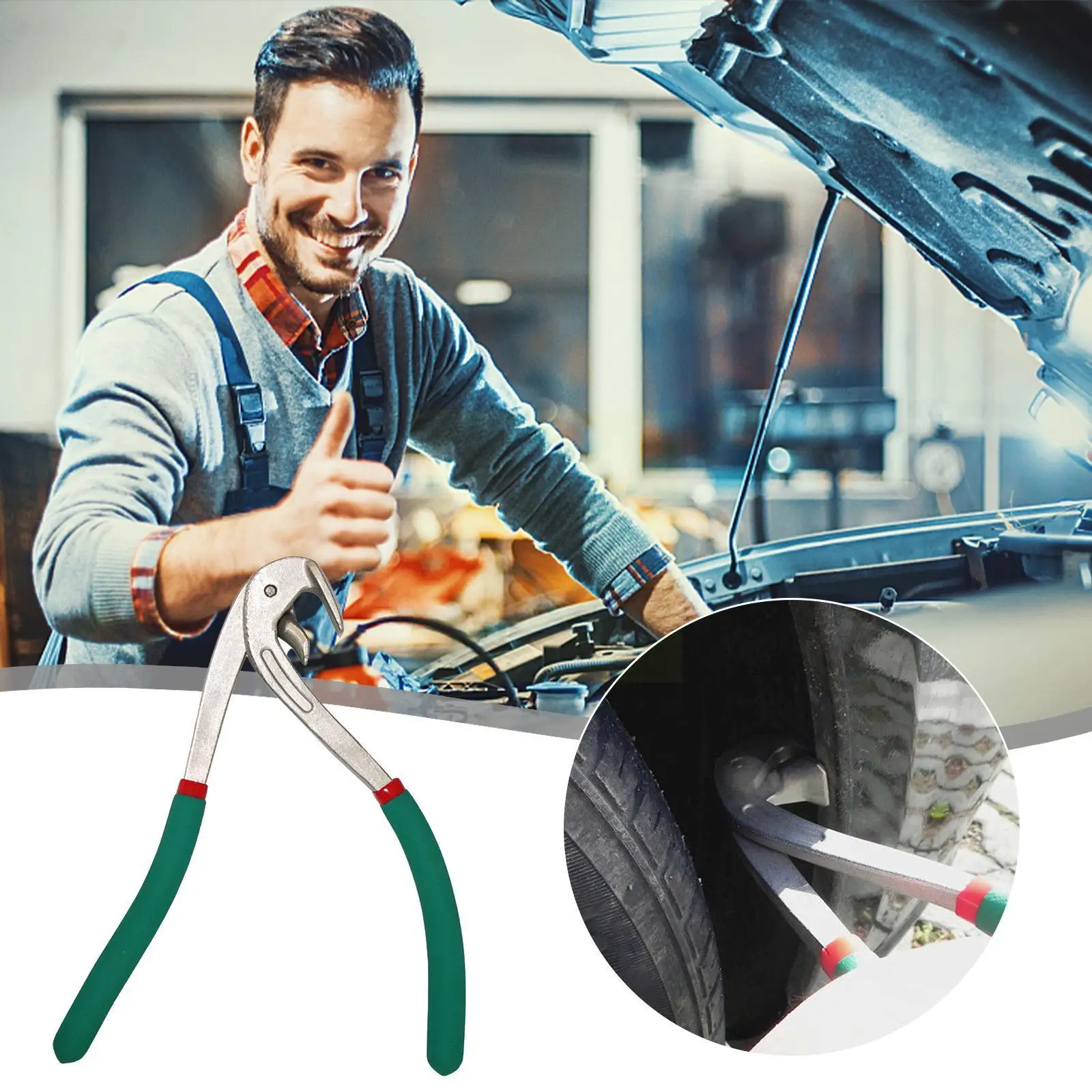 

Car Edge Repair Tool Green Color Steel Paintless Dent Olecranon Repair Auto Body Pliers Kits G2j6