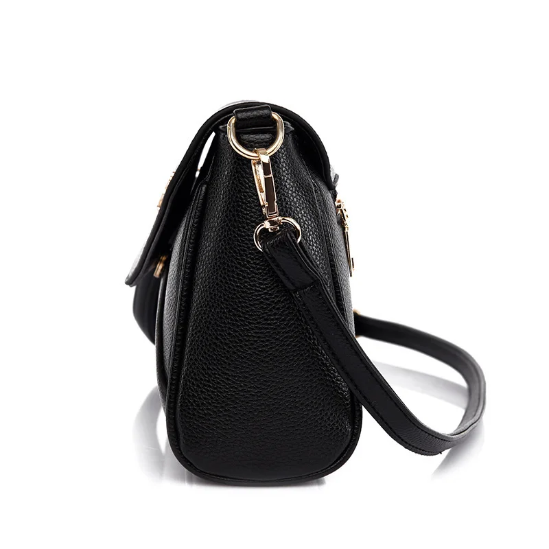 Women's bag 2022 new splicing Single Shoulder Messenger Bag fashionable atmosphere middle-aged women's bag simple mother's small