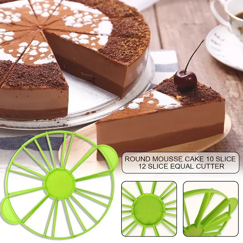 

10/12 Slices Cake Equal Portion Cutter Round Bread Cake Mousse Divider Slice Marker Baking Tool For Household Kitchen Utensils