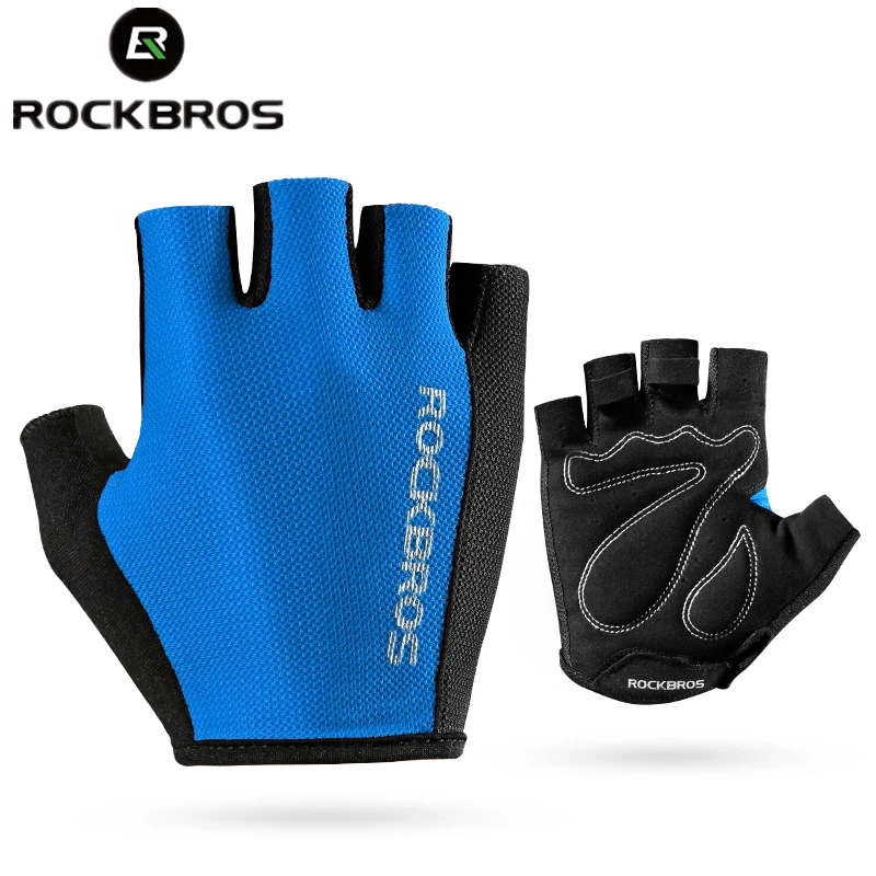 

Rockbros wholesale Summer Gloves Sport Half Finger Gloves Breathable Absorb Sweat MTB Fish Running Bike Glove S099