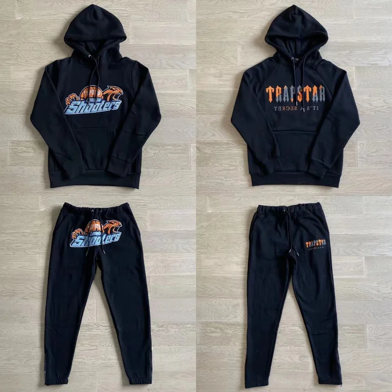 

Trapstar Embroidery Logo Couple Winter Fleece Hoodie Sweatshirts
