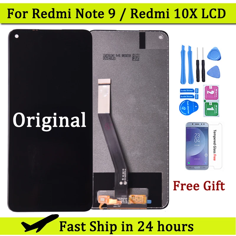 

ЖК-дисплей 6,53 дюйма для Xiaomi Redmi Note9 M2003J15SC, сенсорный экран для Redmi 10X, 4G, ЖК-дисплей M2003J15SG, дисплей M2003J15SS, оригинал