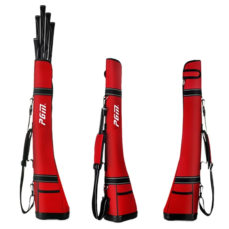 PGM Unisex Golf Gun Bag Ultra Light Hold 4-5 Clubs Golf Stand Bag Large Capacity Portable Golf Clubs Aviation Bags for Women Men