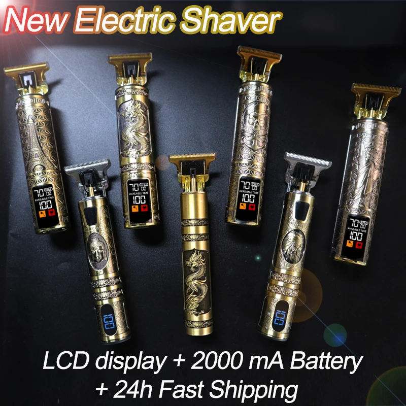 Men's Electric Shaver Hair Clipper Professional Barber trimmer for men Electric Razor...
