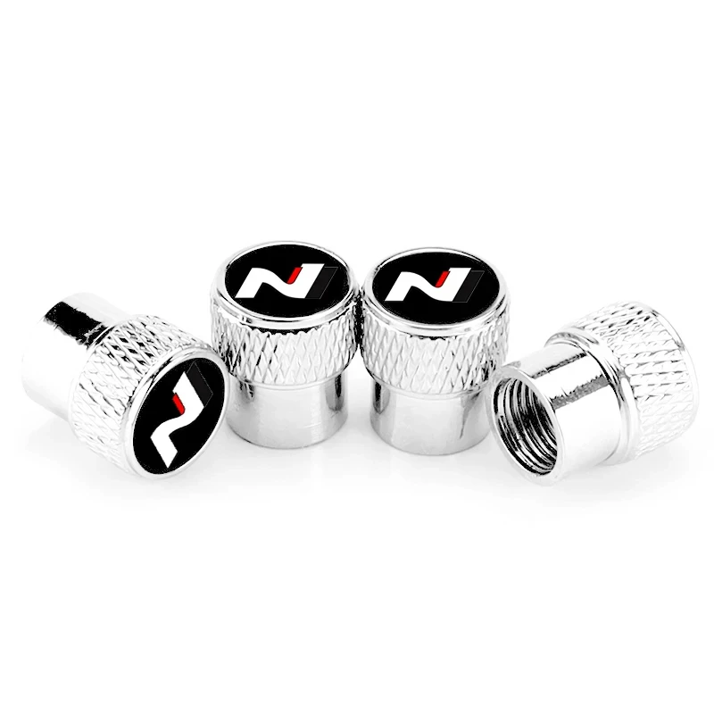 

4 шт./компл., крышка клапана ступицы колеса из алюминиевого сплава автомобиля, подходит для Hyundai N LINE i30 i20 Sonata Accent Tucson Elantra Azera