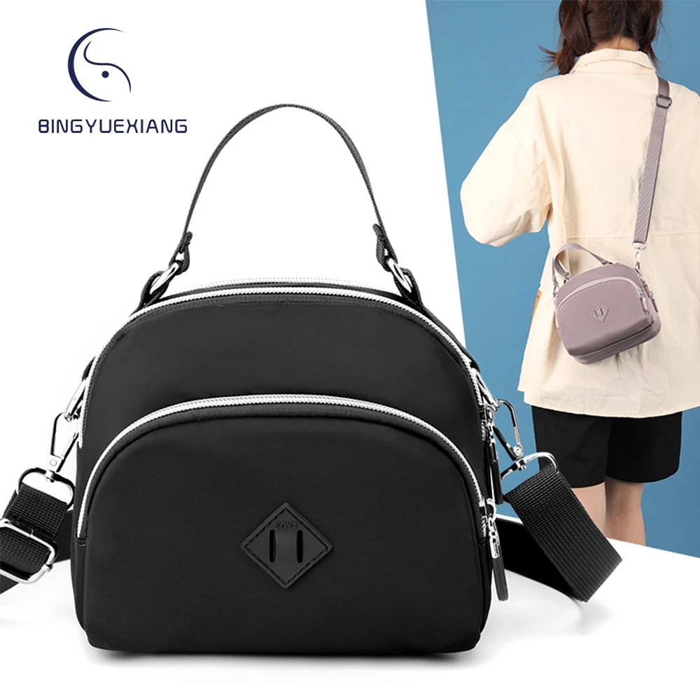 

Fashion Solid Color Ladies Shoulder Bag Multifunctional Women's Handbag Multifunctional High Quality Nylon Women Messenger Bags