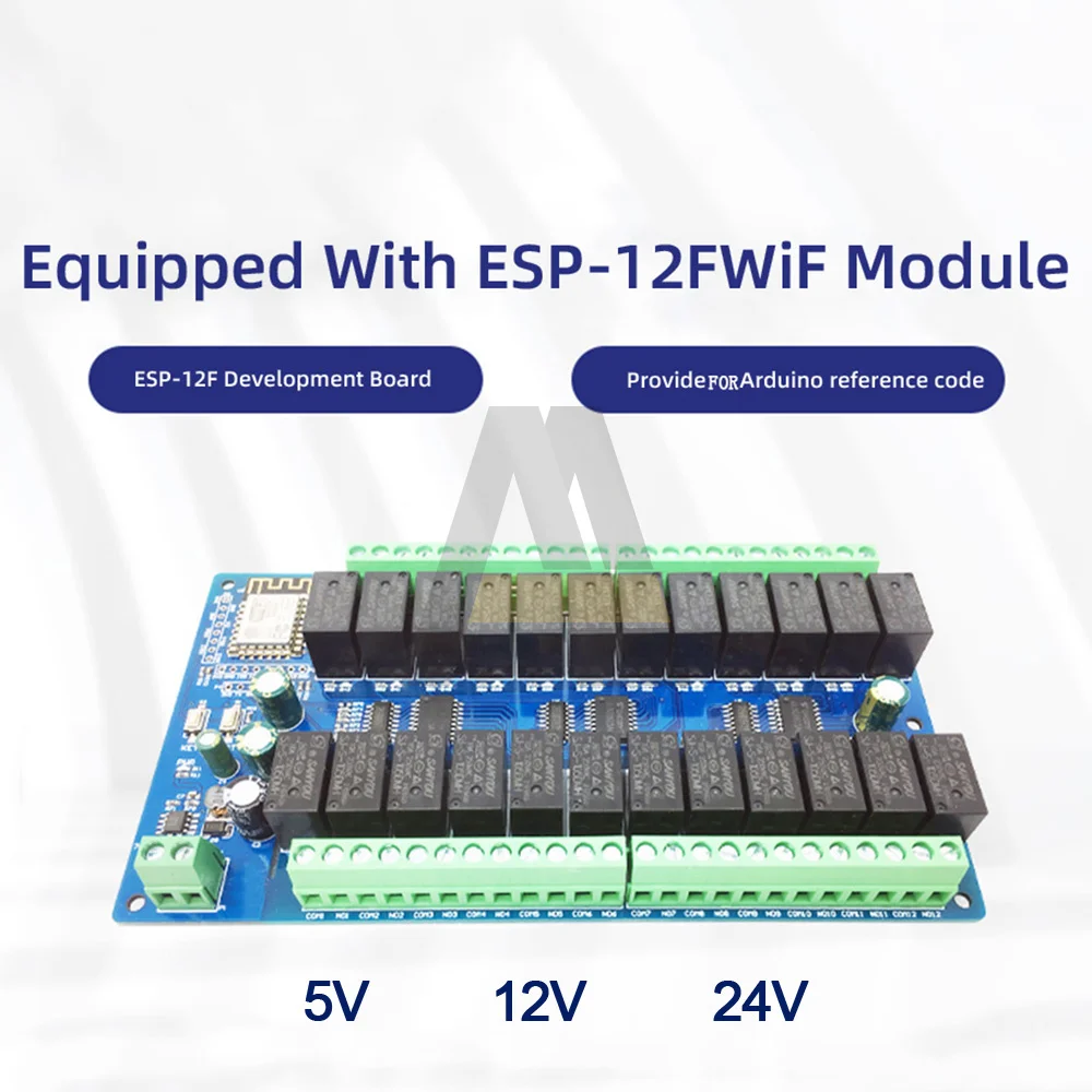 ESP8266 Wi-Fi 24-канальный релейный модуль Женская плата разработки 5 в 12 В 24 В релейный переключатель управления Wi-Fi I/O port 74HC59 5