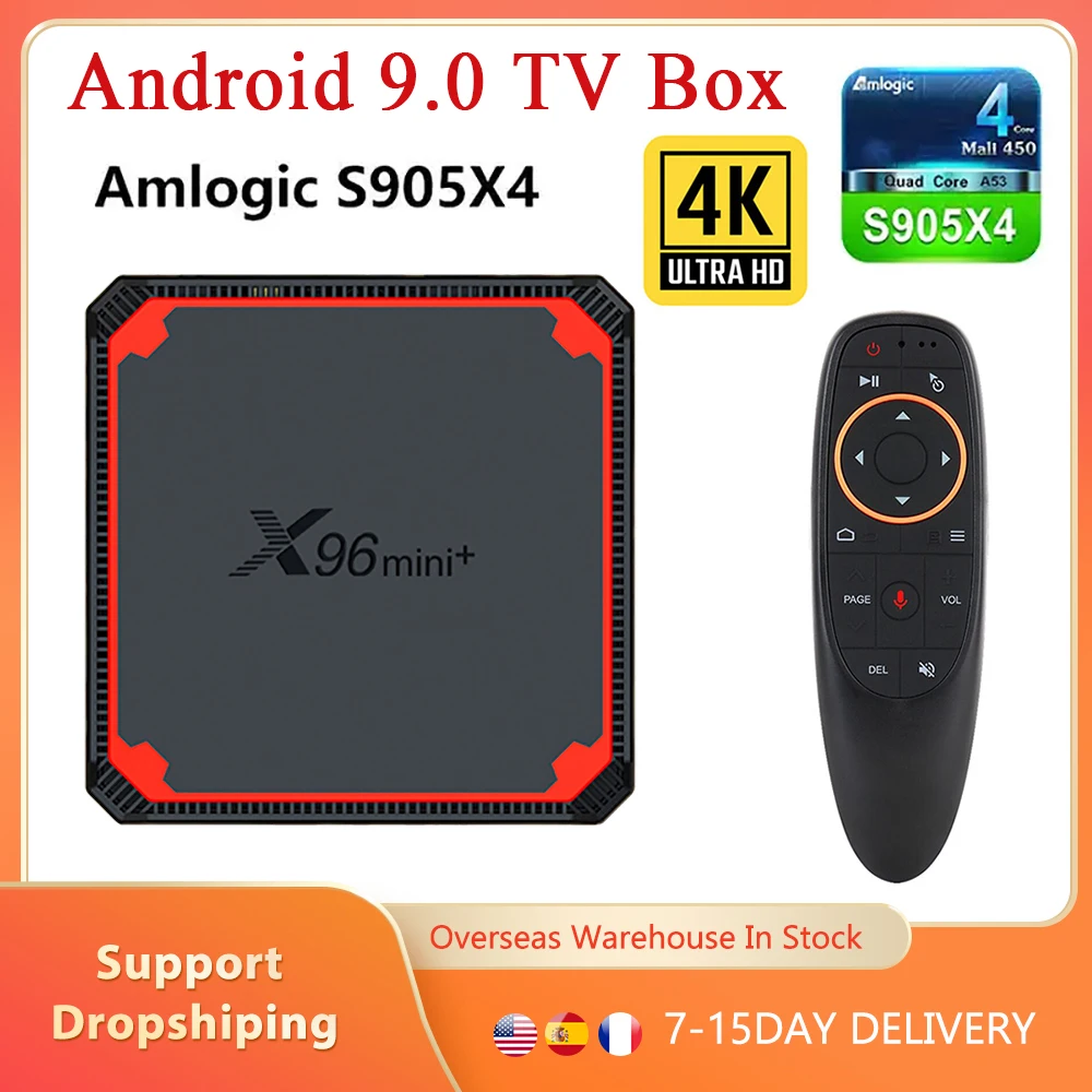 

X96 Mini Plus Android TV Box Amlogic S905W4 Quad Core 2GB RAM 16GB ROM 2.4G 5G Wifi 4K Set Top Box Media Player VP9 HDR10
