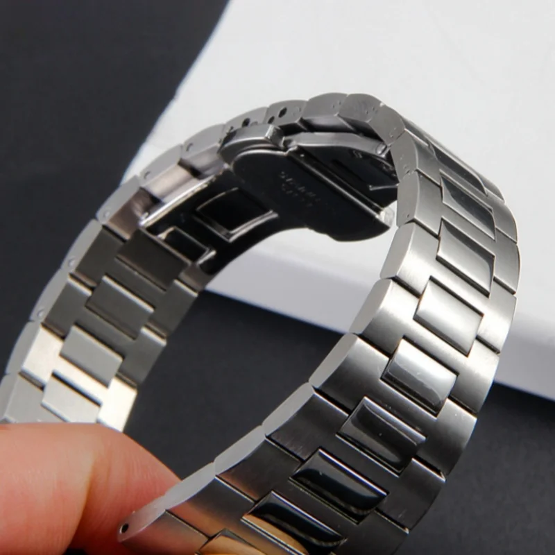 Фото Ремешок для часов из нержавеющей стали для PATEK PHILIPPE Nautilus 5711 5712 5726 5980, браслет с выпуклым интерфейсом, 13x25 мм №4
