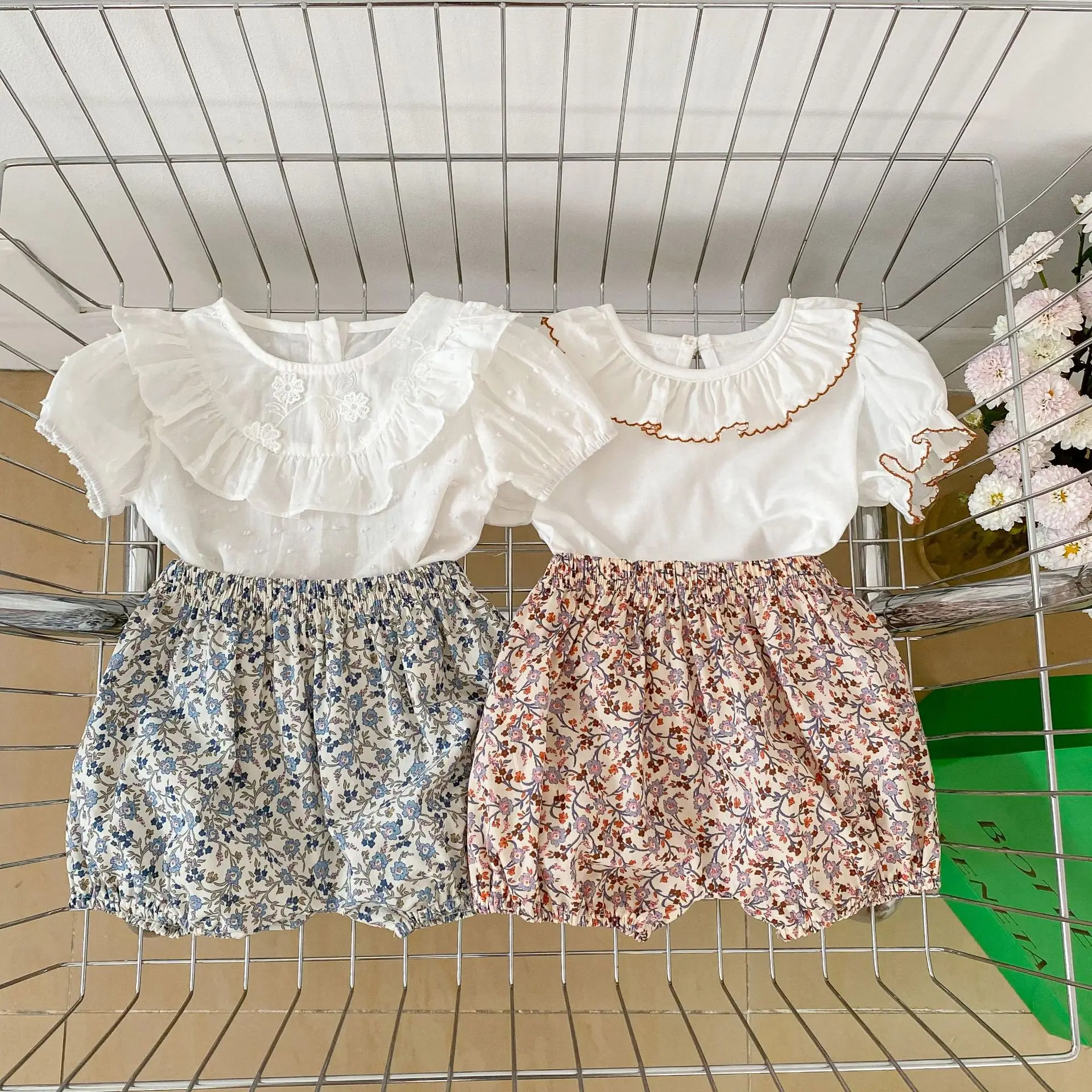 XINYU 2023 Infant Sets Fashion Cotton Short Sleeve Shorts 2Pcs Suit Summer New Clothing For Girls 0-1-2-3 Years Newborn Baby Set