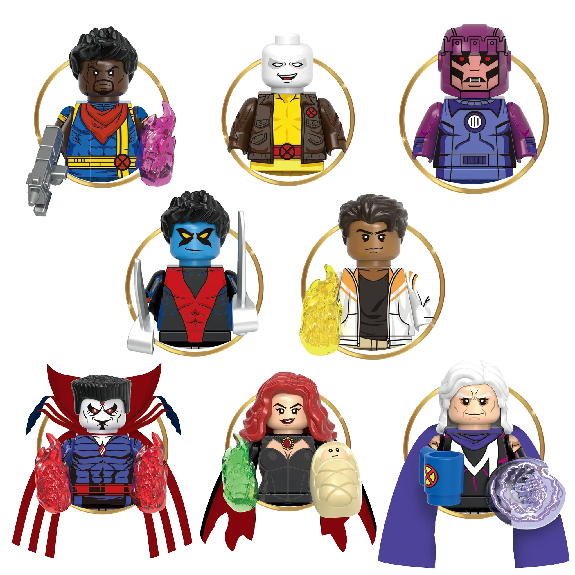 Горячие строительные блоки Marvel X-Men персонажи аниме Bishop Nightcrawler мультяшные куклы