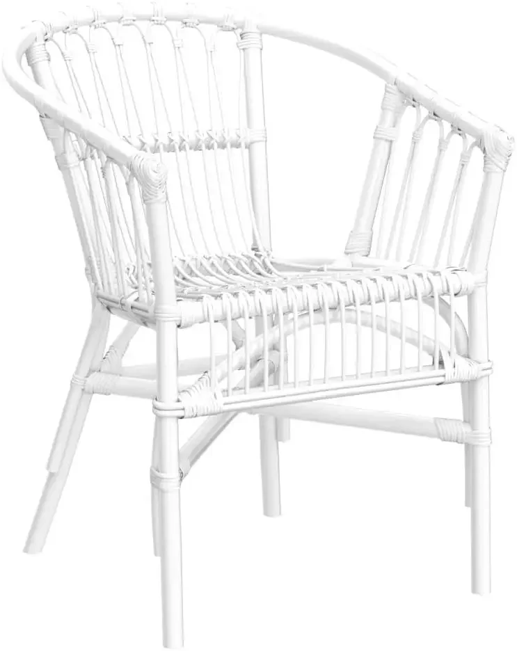 Safavieh Home Adriana Прибрежный белый ротанг (набор из 2 шт.) Стул с акцентом 0