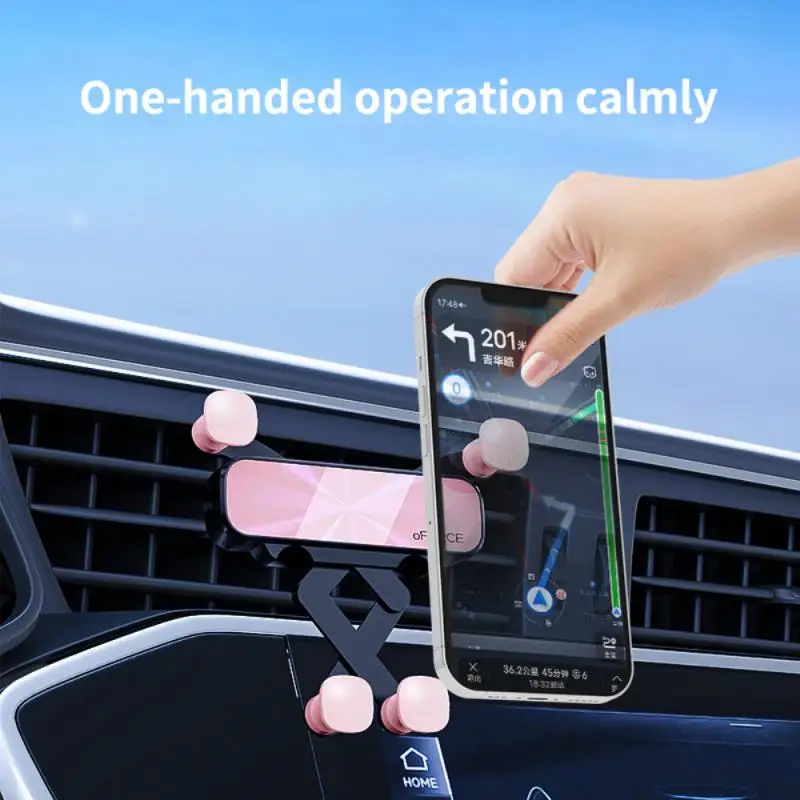 

Air Vent Clip Mount Durable Aluminum Alloy Smartphone Stand Multifunctional Universal For Iphone 14 13 Xiaomi Samsung