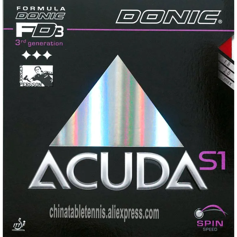 

Original Donic Acuda S1 S2 S3 Table Tennis Rubber Pimples In with Ping Pong Sponge Tenis De Mesa