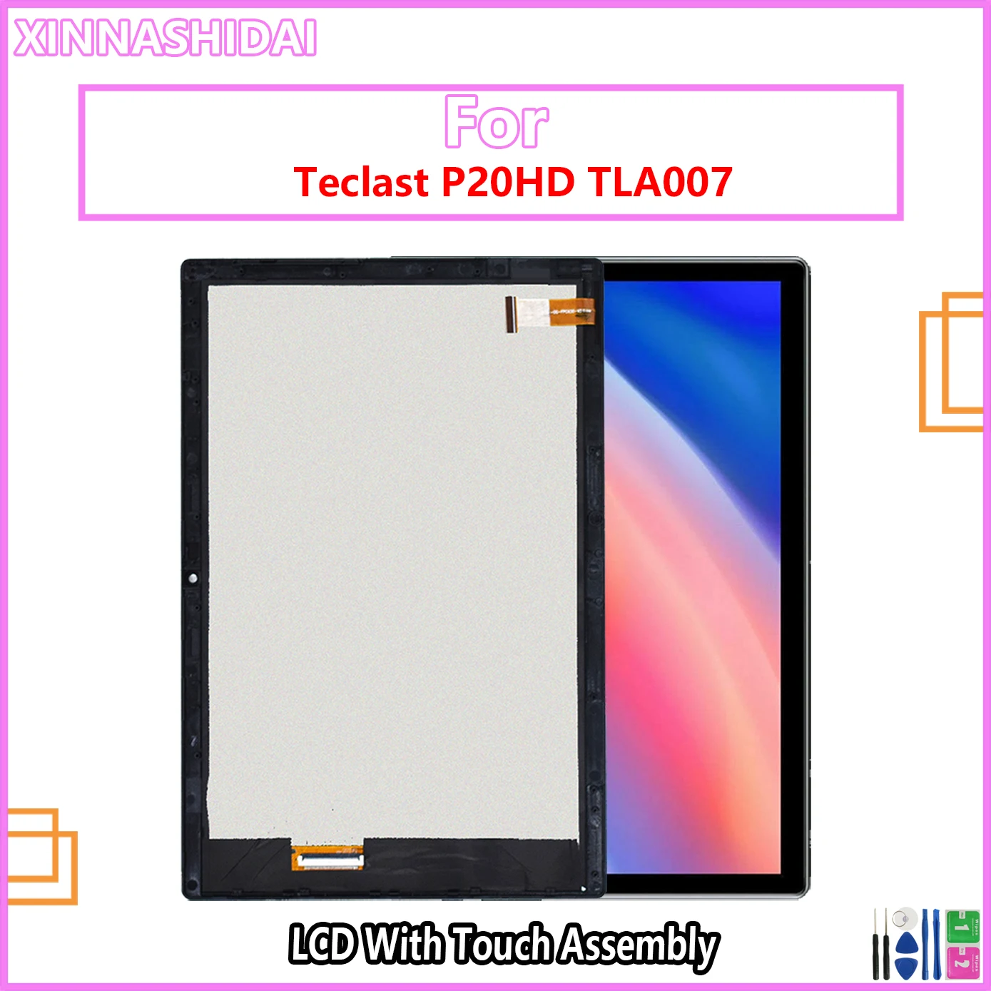 

ЖК-дисплей 10,1 дюйма для планшета Teclast P20HD TLA007, сенсорный экран, сенсорная панель, дигитайзер, стеклянный датчик для Teclast P20 HD