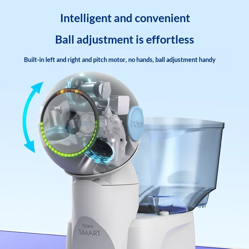 Фото Робот для настольного тенниса Dora Smart Pro 2026, управление через приложение, 3 цвета №4
