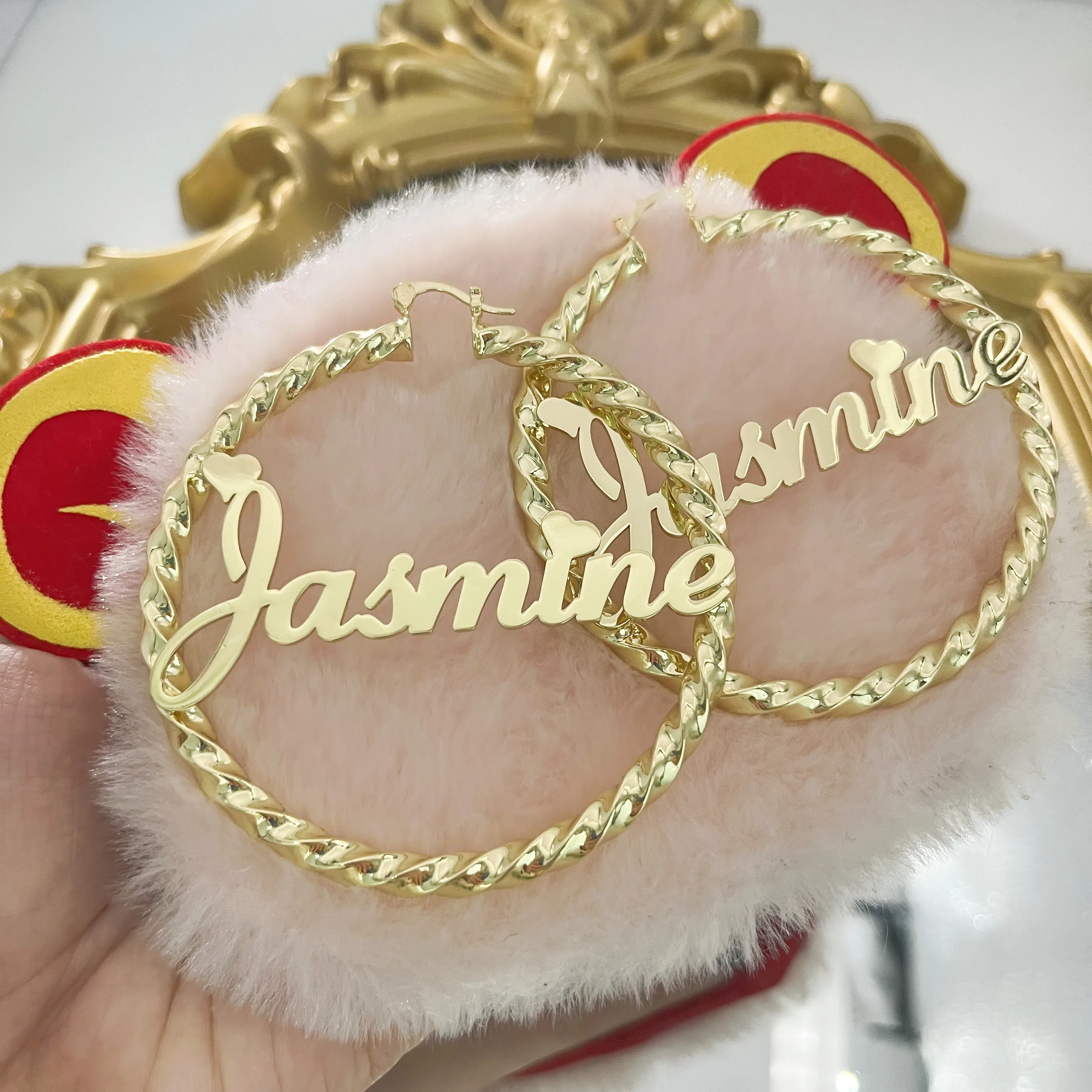 Женские винтажные серьги-кольца