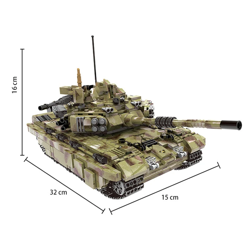 Конструктор армейский T90 Panzer Tiger совместимый технический классический танк