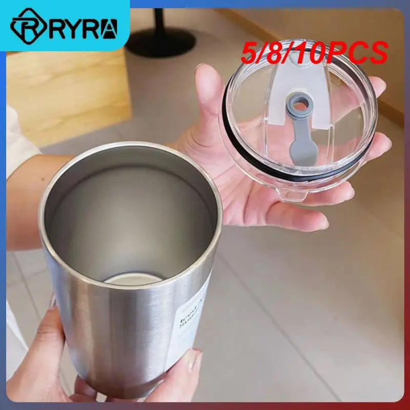 

5/8/10PCS Heat And Cold Insulation Portable Accompanying Business Durable Water Bottle Double Layer Thermos Cup Stainless Steel