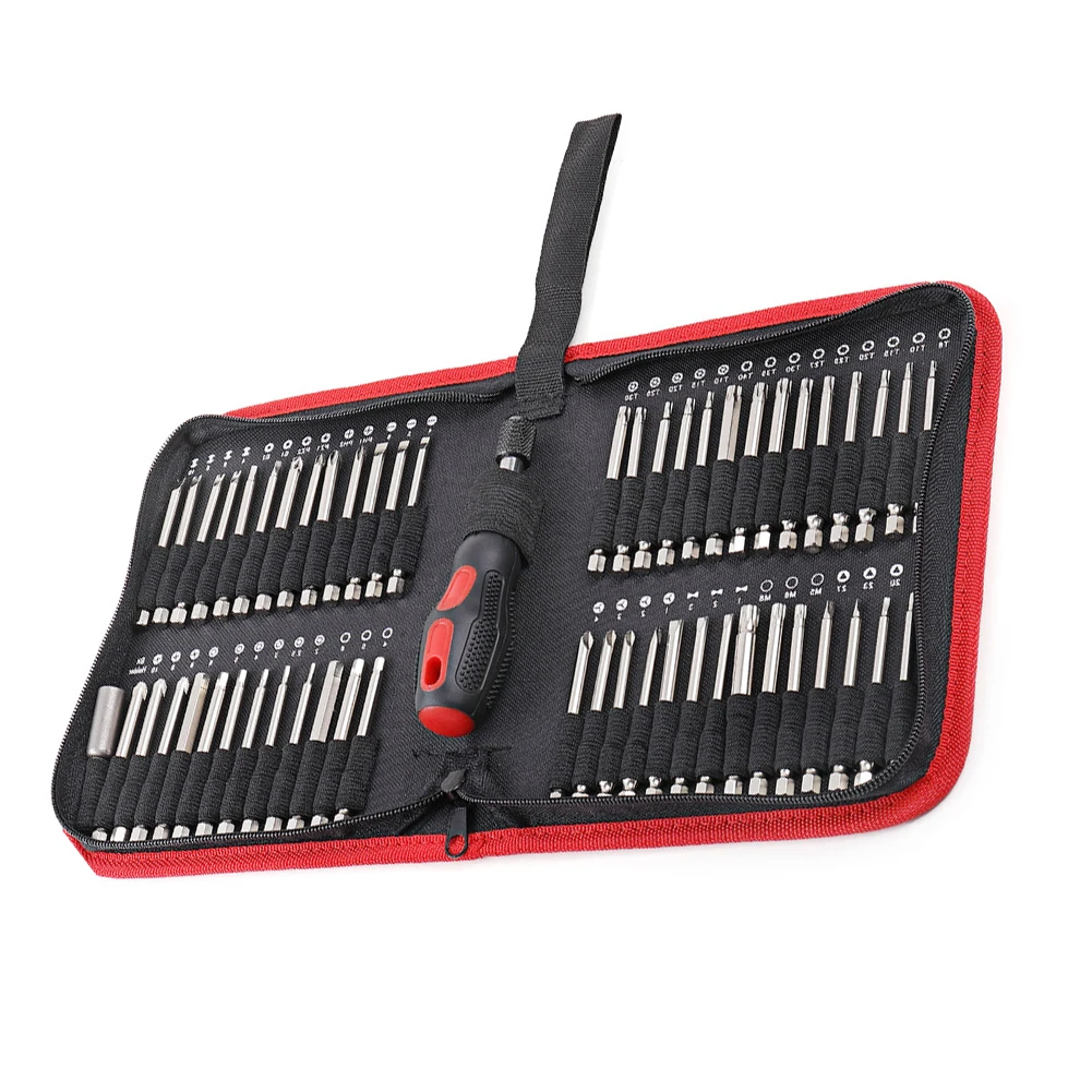 

55Pcs/Set Extra Long Bits Set S2 Steel Magnetic Screwdriver For Home Autoelectronic Product Machine Repair Hand Tool