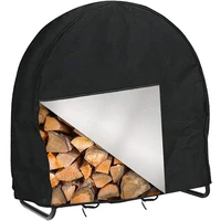 firewood log frame cover oxford cloth outdoor waterproof wood frame cover wind proof dry wood pile rack storage tarpaulin cover