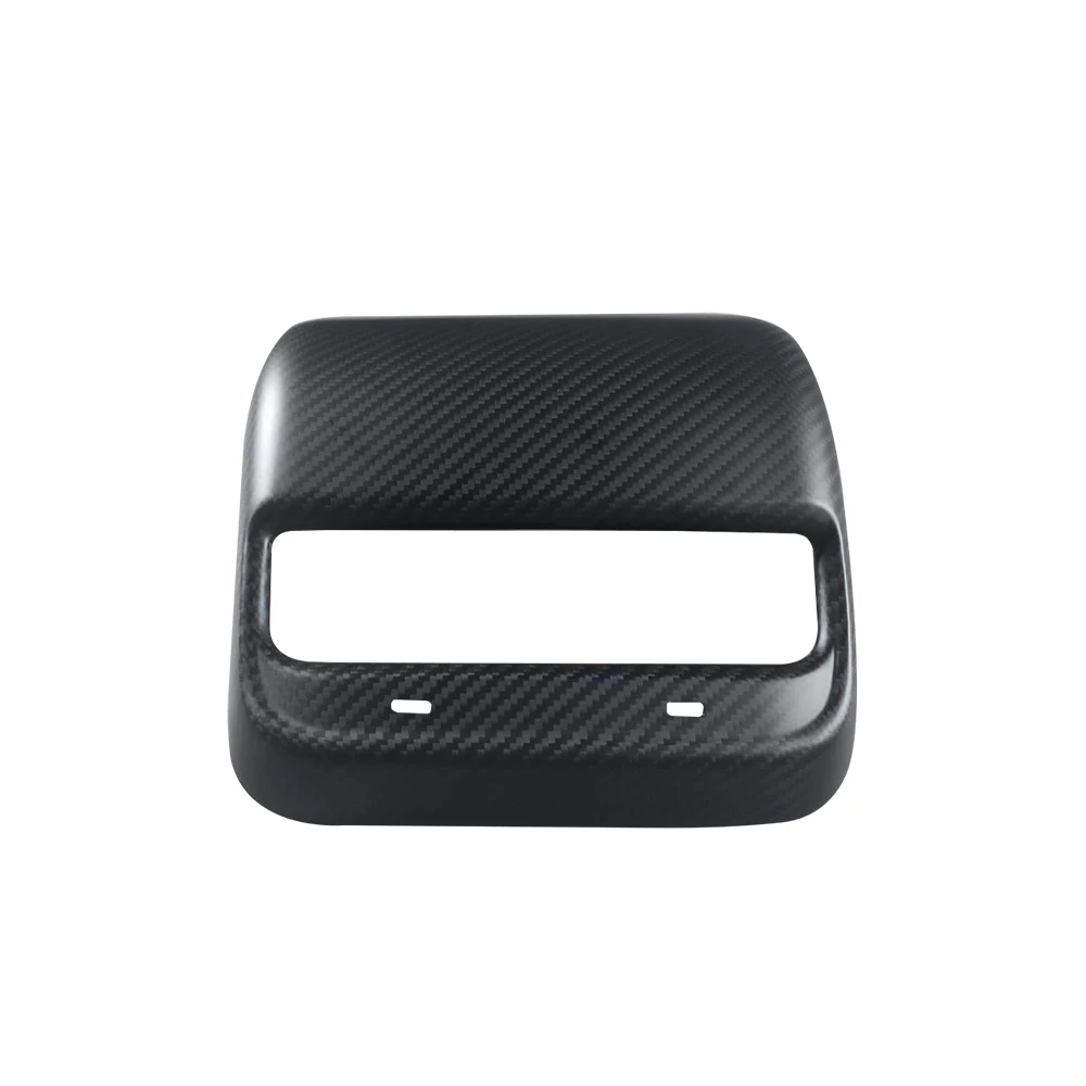 

Задняя крышка выпускного отверстия вентиляционного отверстия, накладка против царапин для Tesla Model 3 Y 2020up, автомобильные аксессуары, настоящая матовая крышка из углеродного волокна с USB-разъемом