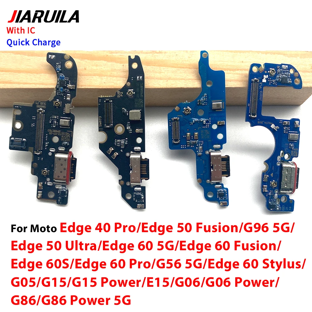 Фото USB-порт для зарядки, гибкий кабель для Moto Edge 40 Pro 50 Fusion Ultra 60 5G 60S Stylus G96 G05 G15 Power E15 G06 G56 5G G86 №2