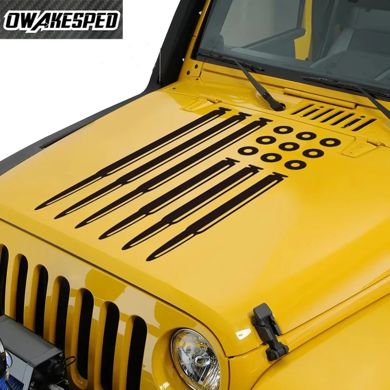 Наклейка на капот автомобиля для Jeep Renegade Patriot Wrangler JK L TJ Trail Hawk Rubicon тюнинговые