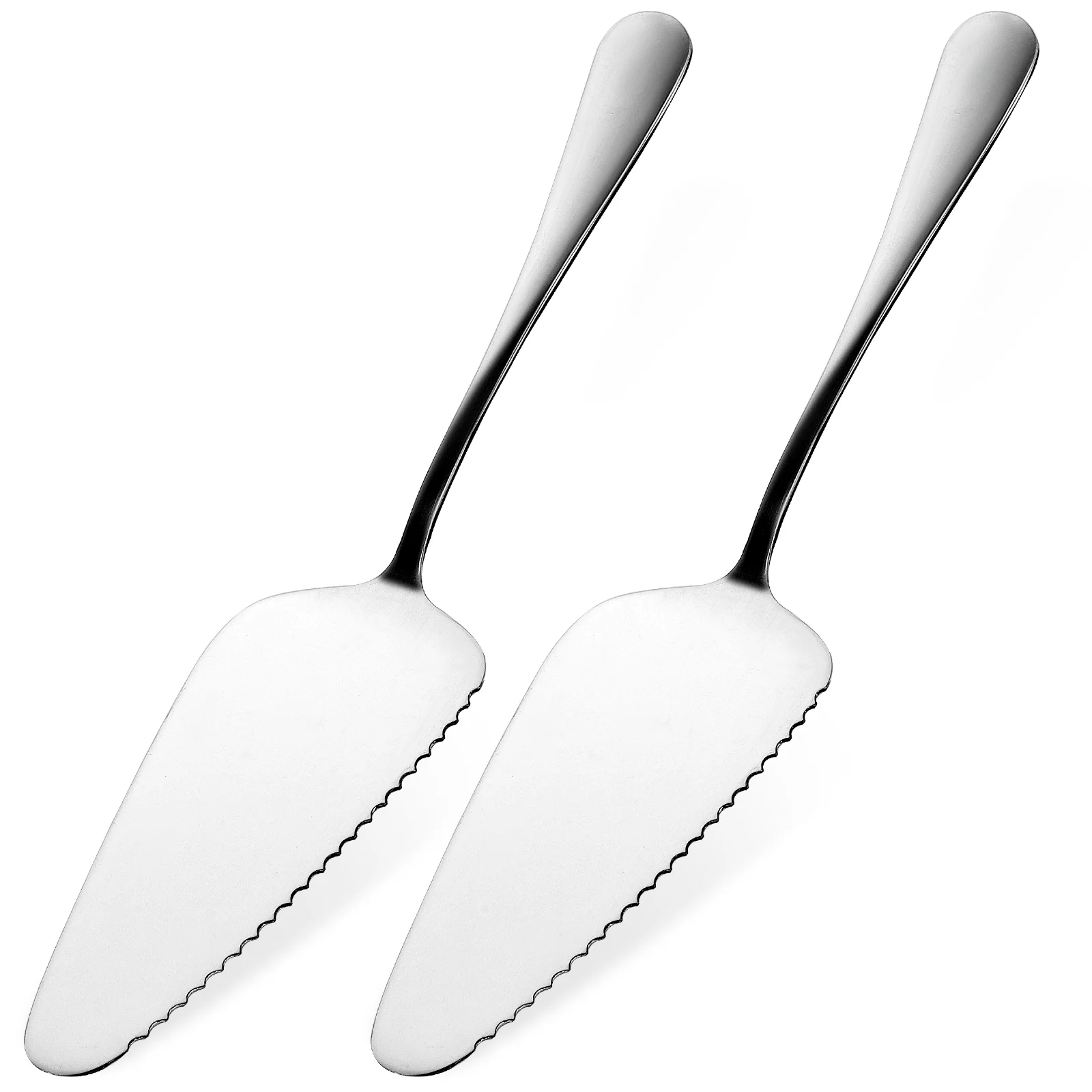 

2 Pcs Specialty Tools Cheese Slicer Wedding Cake Spatula Stainless Steel Set Dessert Serve Turner