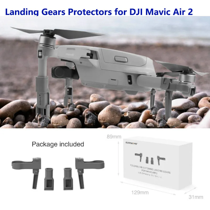 

DJI AIR 2S Foldable Support Leg Heightening Landing Gears Protectors for DJI Mavic Air 2 Drone Accessories