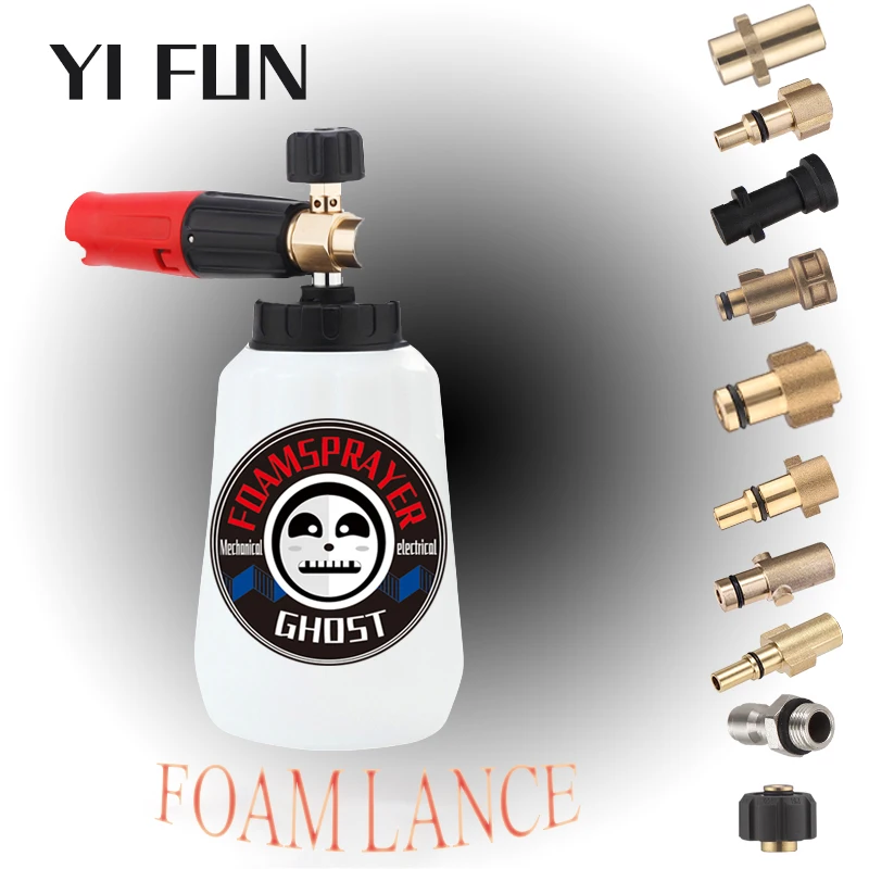 

Car Wash Accessories Snow Foam Lance For High Pressure Washer Water Gun For Karcher Nilfisk Bosch Stihl Lavor Interskol